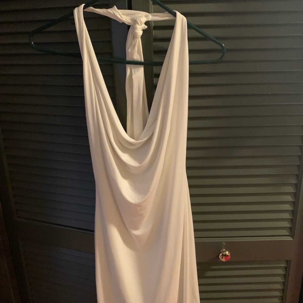 White fashion nova dress